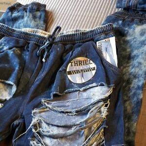 Thrill Ripped Blue Denim Jeans